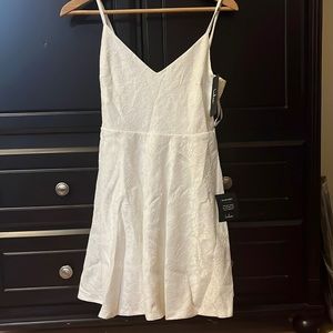 Lulus white floral dress